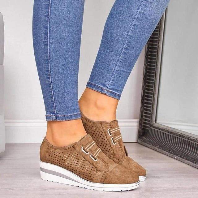 Women's Comfy Platform Shoes with Mid-Heel