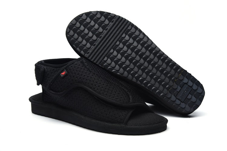 Wide Width Orthopedic Fully Open Diabetic Sandals Adjustable Velcro Shoes for Swollen Feet